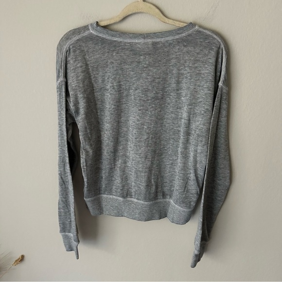 Amuse Society Logo Crewneck Sweatshirt grey Medium - Picture 8 of 8